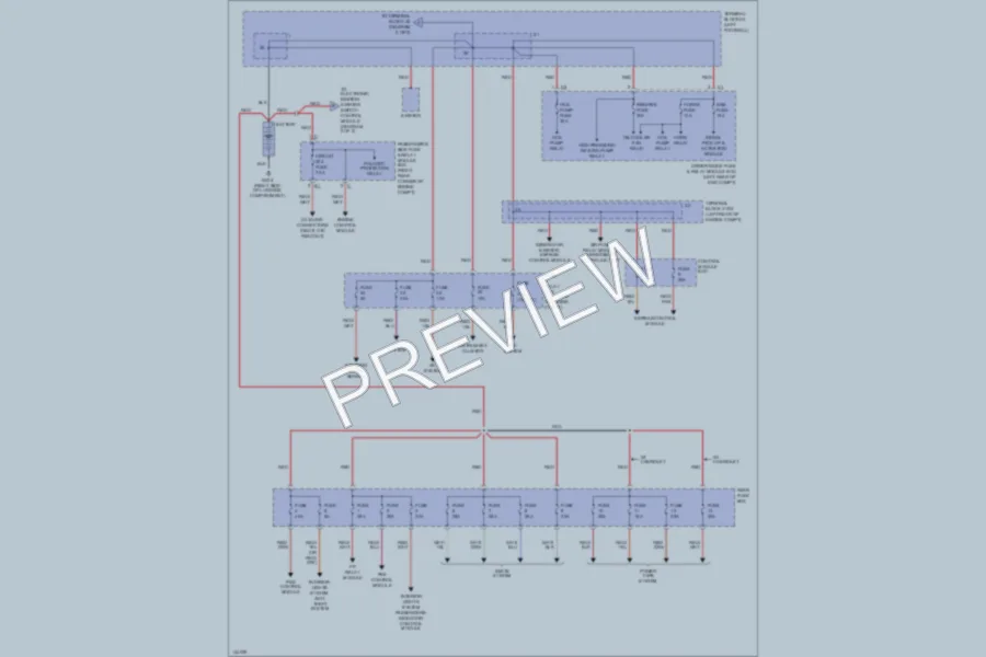 2000 MercedesBenz CLK430 Power Distribution wiring diagram preview