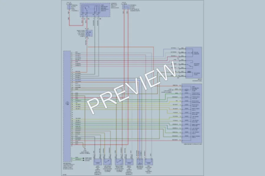 2000 MercedesBenz E320 Anti Lock Brakes wiring diagram preview