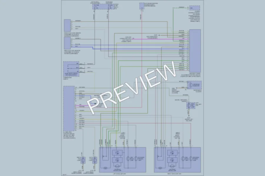 2000 MercedesBenz E320 Headlights wiring diagram preview