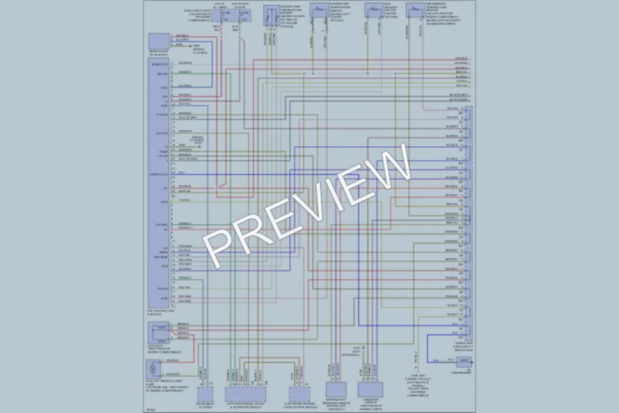2000 MercedesBenz E430 Air Conditioning wiring diagram preview
