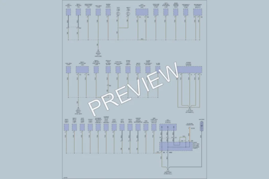 2000 MercedesBenz ML320 Ground Distribution wiring diagram preview