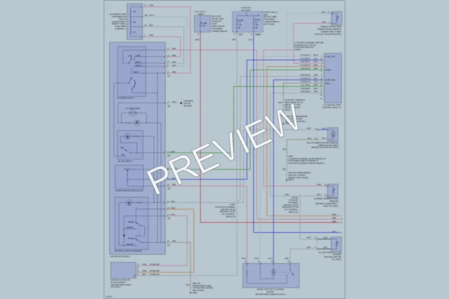 2000 MercedesBenz ML430 Air Conditioning wiring diagram preview