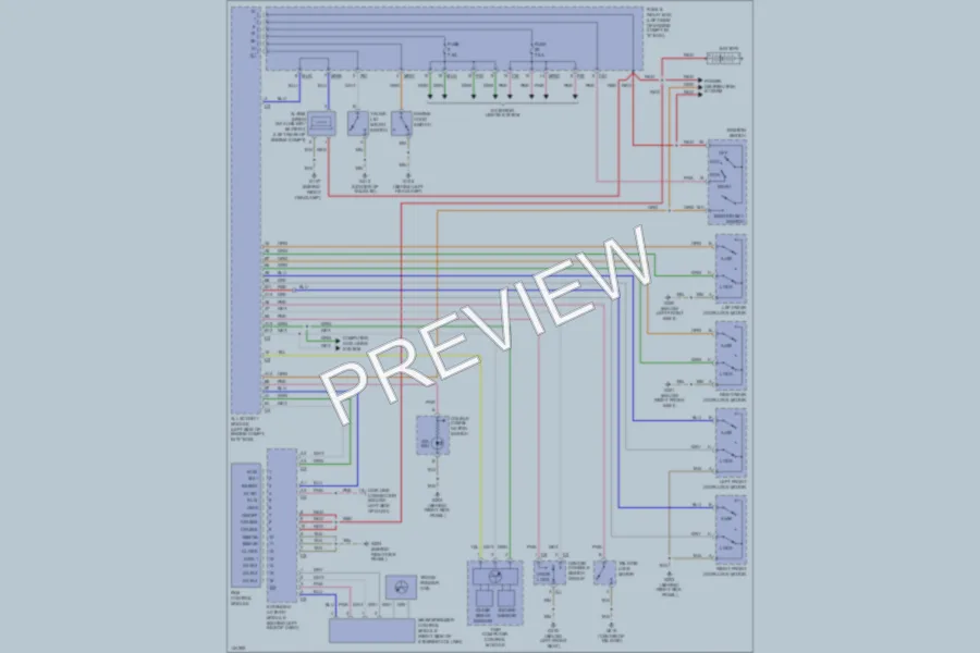 2000 MercedesBenz ML430 Anti Theft wiring diagram preview