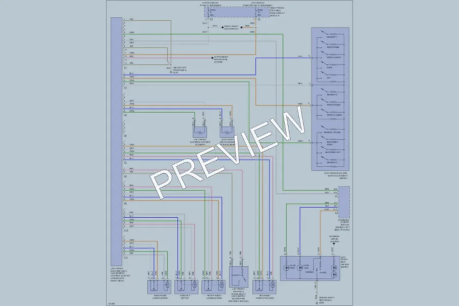 2000 MercedesBenz ML430 Memory Systems wiring diagram preview