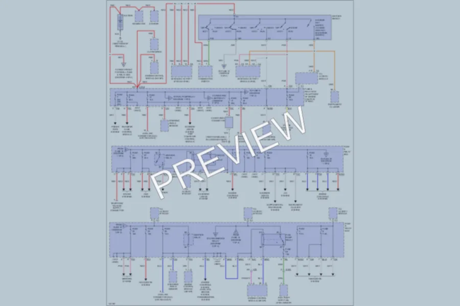 2000 MercedesBenz ML430 Power Distribution wiring diagram preview