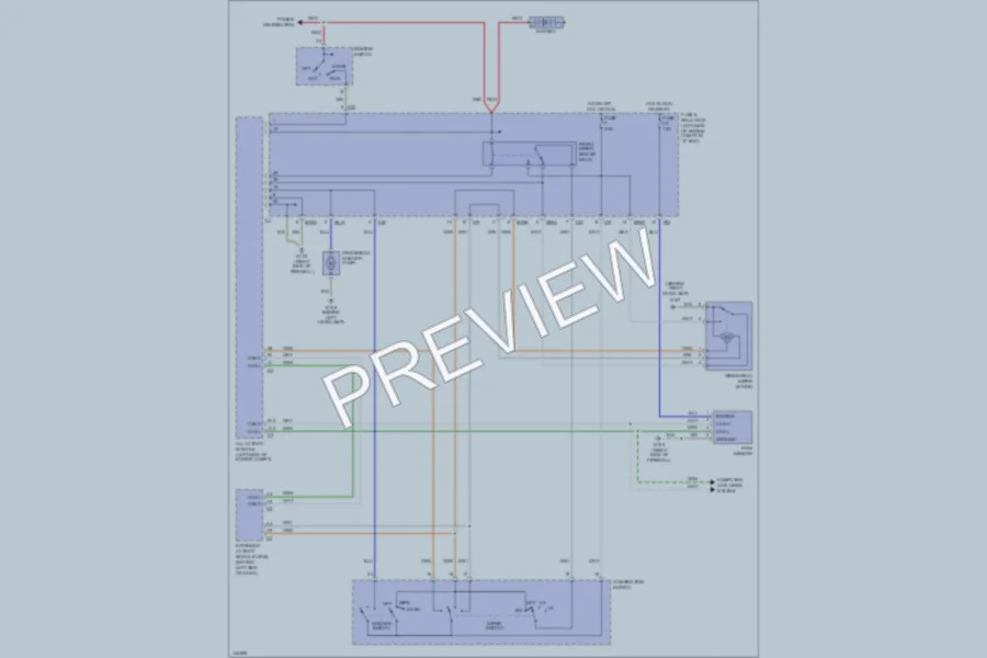 2000 MercedesBenz ML430 Wiper Washer wiring diagram preview