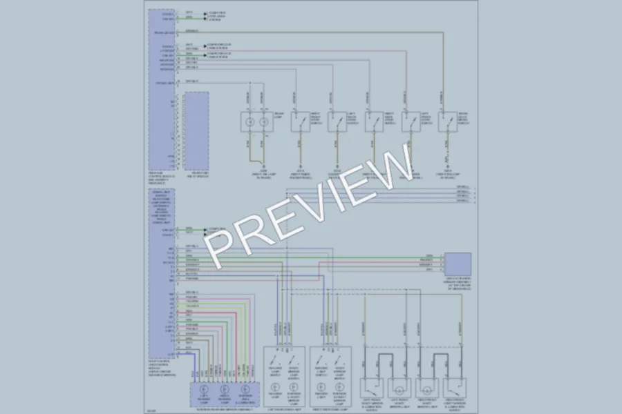 2000 MercedesBenz S430 Interior Lights wiring diagram preview