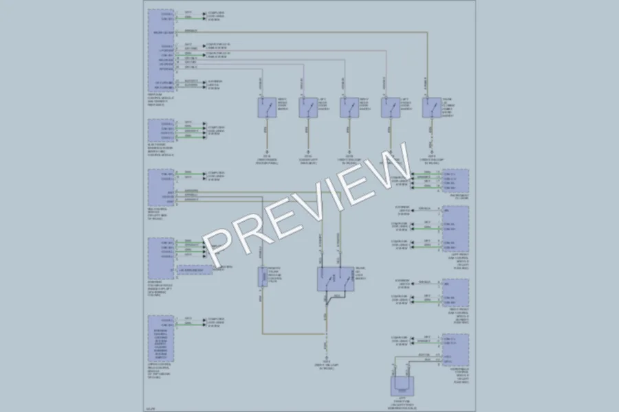 2000 MercedesBenz S430 Power Door Locks wiring diagram preview
