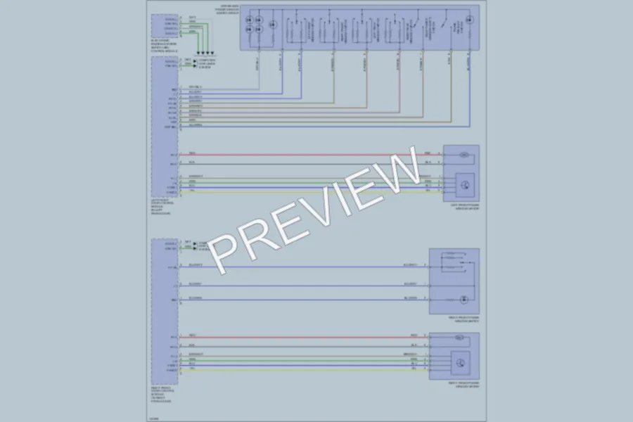 2000 MercedesBenz S500 Power Windows wiring diagram preview
