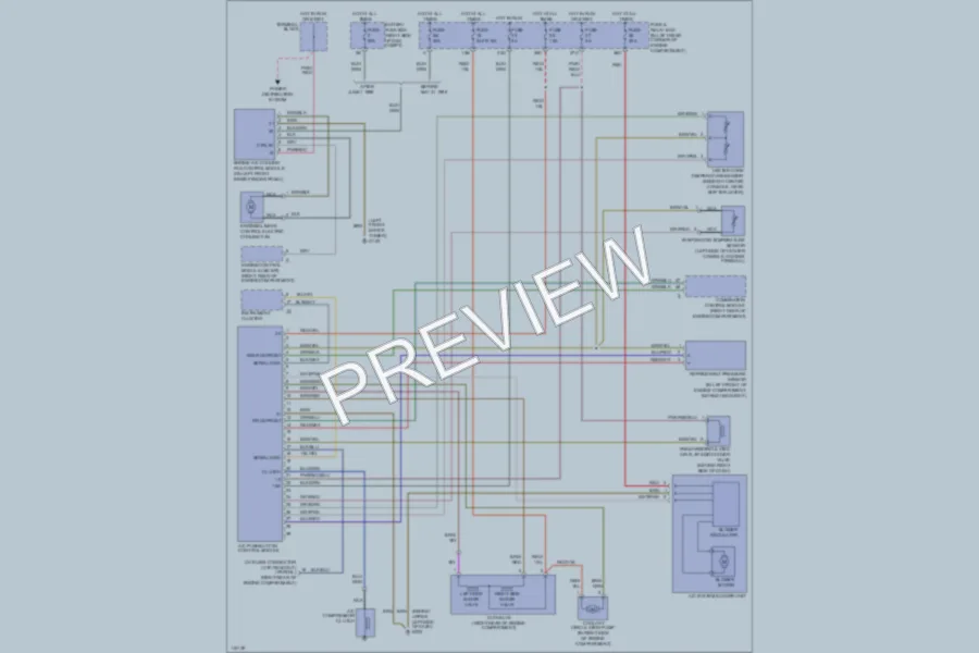 2000 MercedesBenz SLK230 Air Conditioning wiring diagram preview