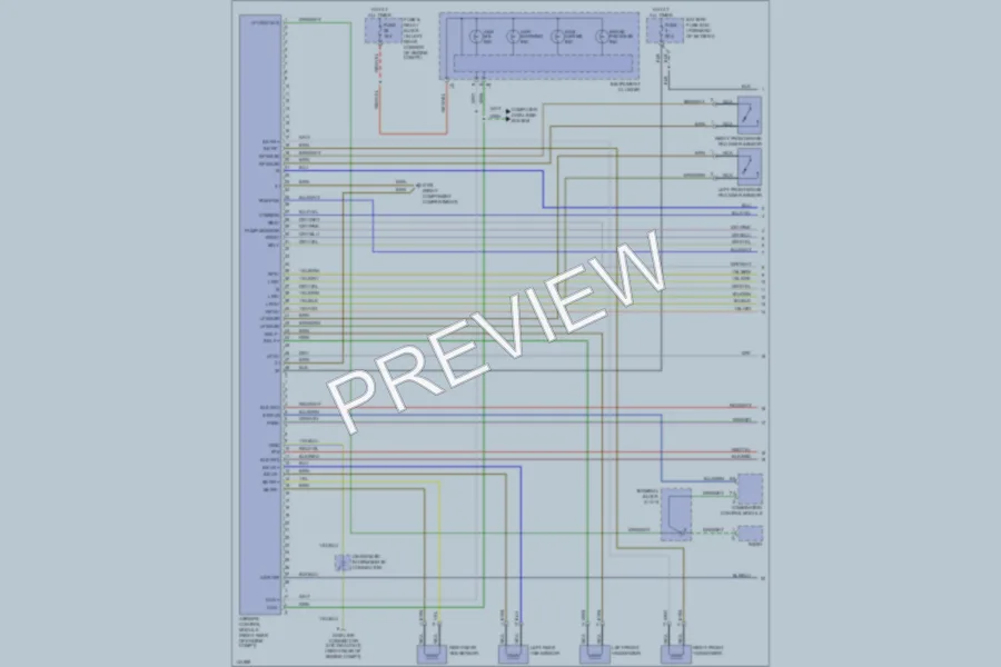 2000 MercedesBenz SLK230 Anti Lock Brakes wiring diagram preview