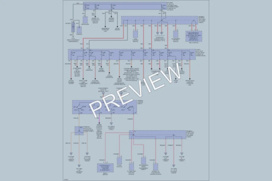2000 MercedesBenz SLK230 Power Distribution wiring diagram preview