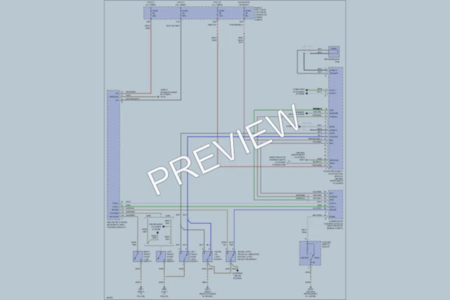 2000 MercedesBenz SLK230 Power Door Locks wiring diagram preview