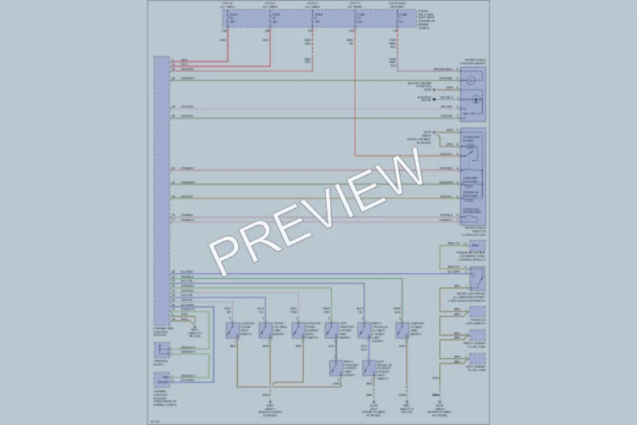 2000 MercedesBenz SLK230 Power Top Sunroof wiring diagram preview