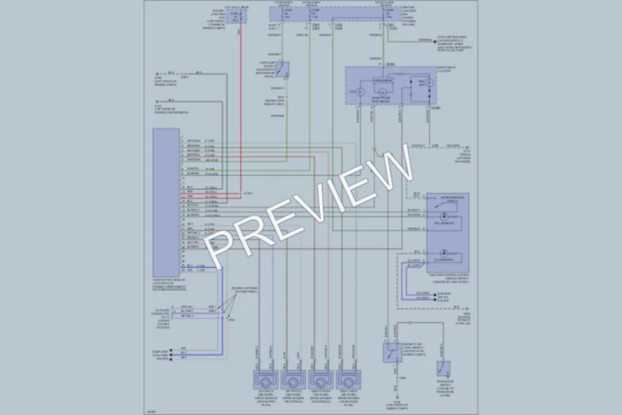 2000 Mercury Cougar Anti Lock Brakes wiring diagram preview