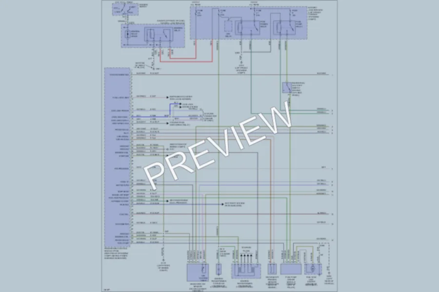 2000 Mercury Cougar Engine Performance wiring diagram preview