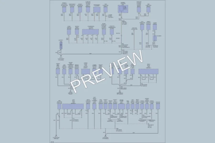 2000 Mercury Cougar Ground Distribution wiring diagram preview