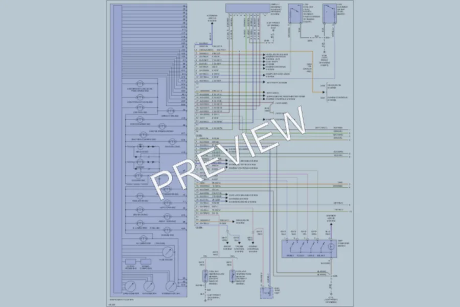 2000 Mercury Cougar Instrument Cluster wiring diagram preview