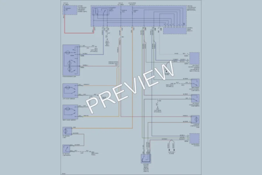 2000 Mercury Cougar Interior Lights wiring diagram preview