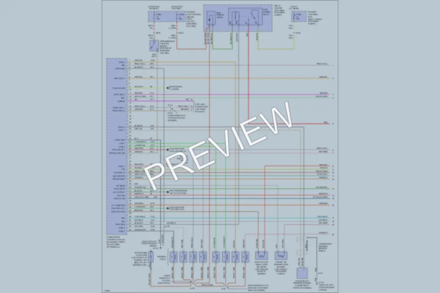 2000 Mercury GrandMarquis Engine Performance wiring diagram preview