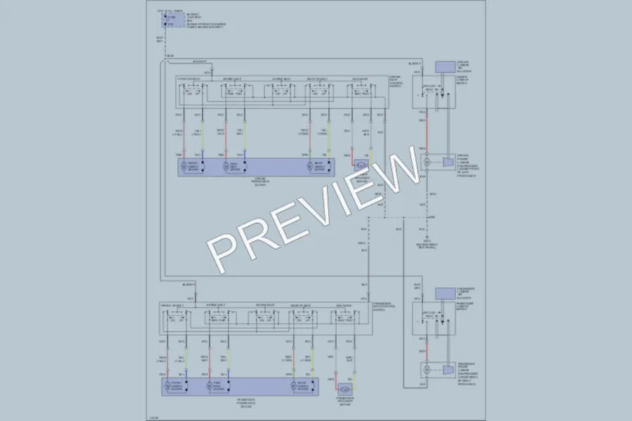 2000 Mercury GrandMarquis Power Seats wiring diagram preview