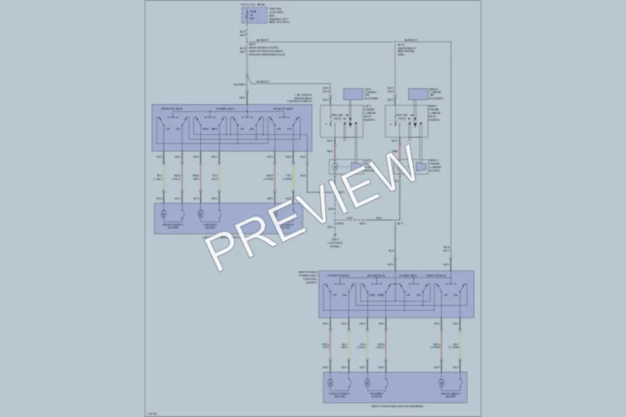 2000 Mercury Mountaineer Power Seats wiring diagram preview