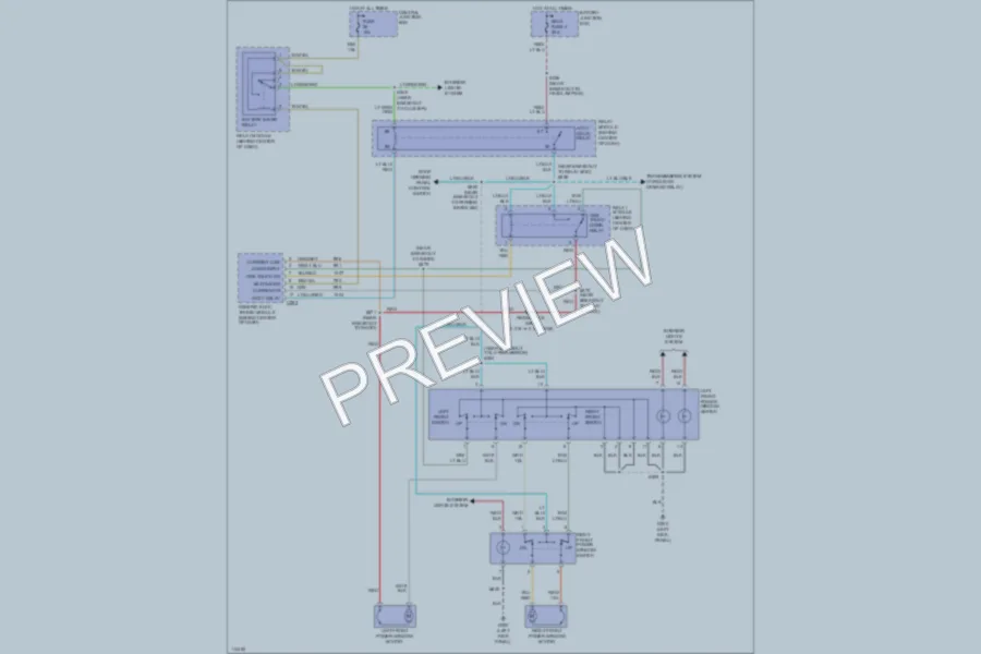 2000 Mercury Mountaineer Power Windows wiring diagram preview