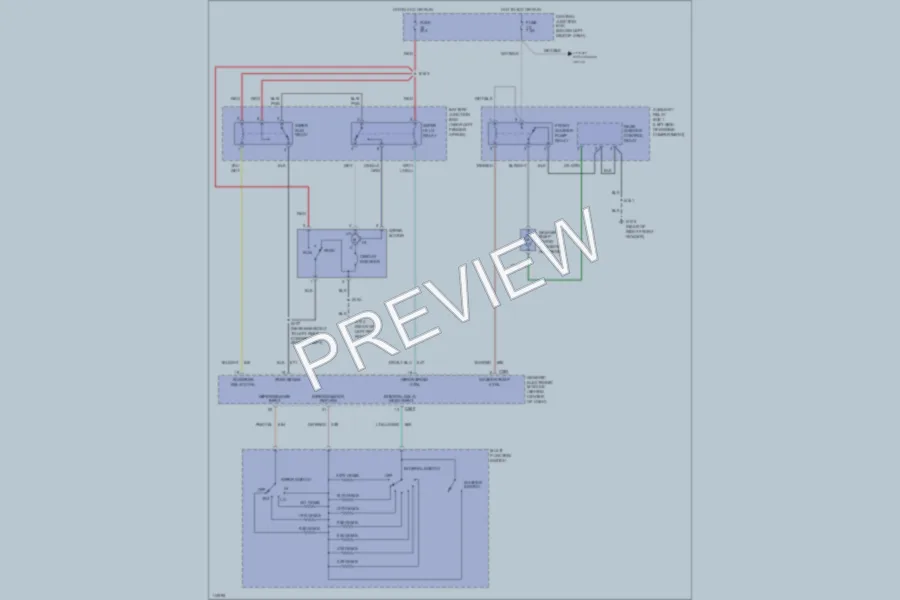 2000 Mercury Mountaineer Wiper Washer wiring diagram preview