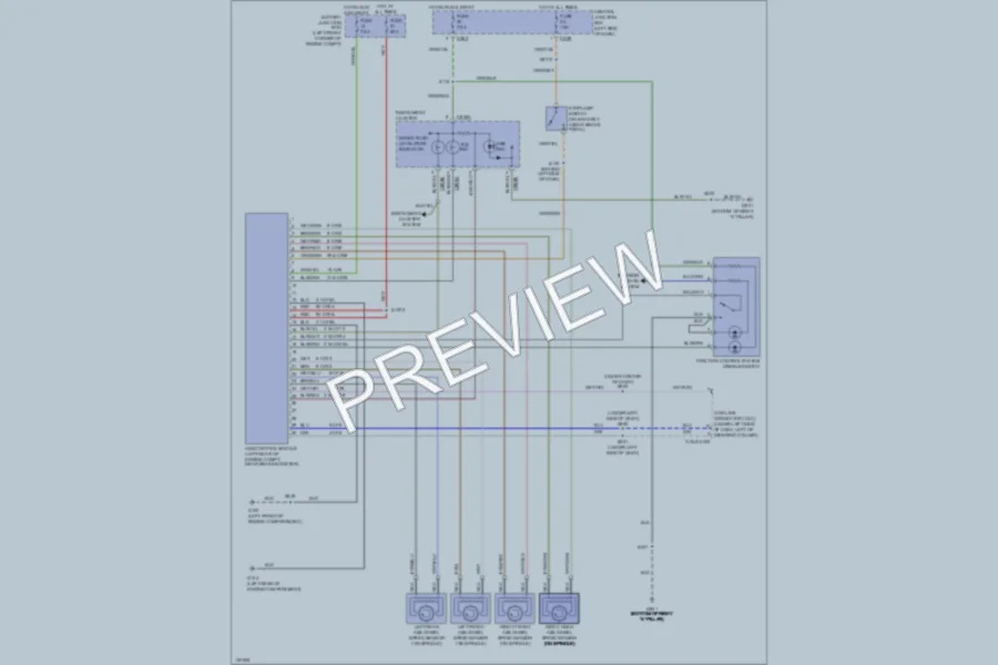 2000 Mercury Mystique Anti Lock Brakes wiring diagram preview