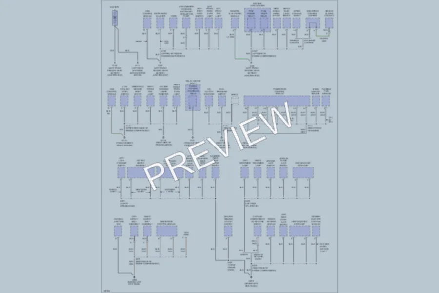 2000 Mercury Sable Ground Distribution wiring diagram preview
