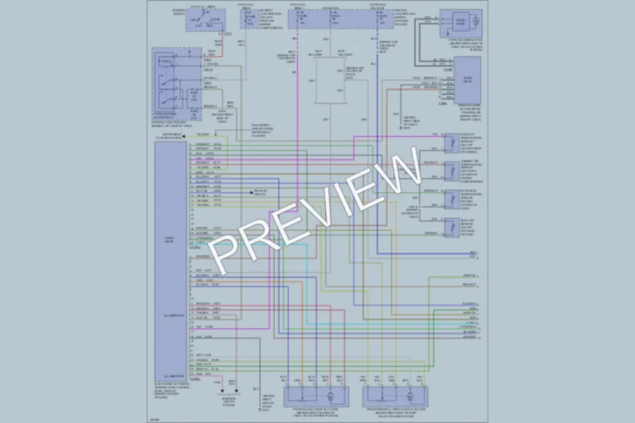 2000 Mercury Villager Air Conditioning wiring diagram preview