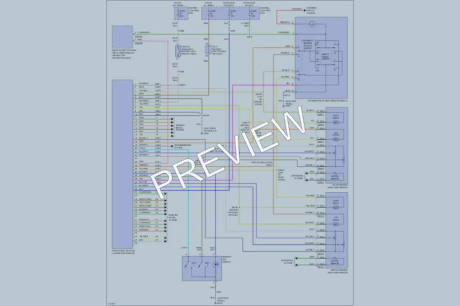 2000 Mercury Villager Memory Systems wiring diagram preview