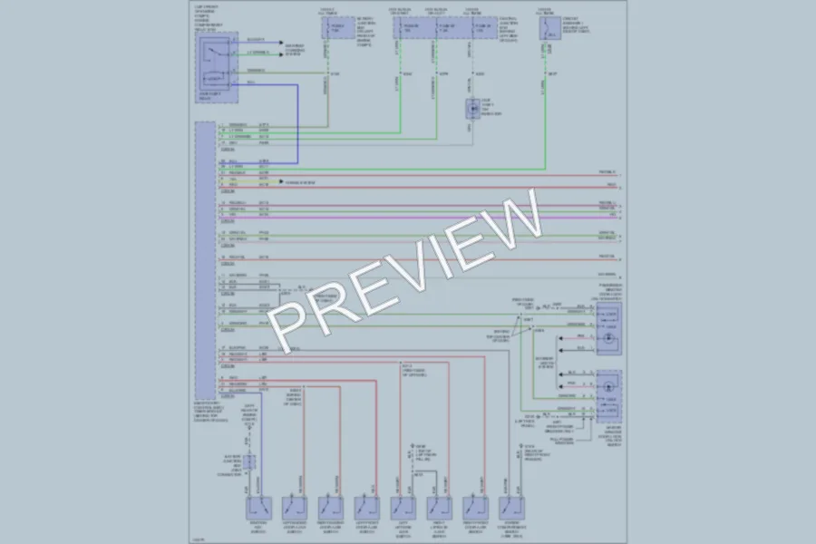 2000 Mercury Villager Power Door Locks wiring diagram preview
