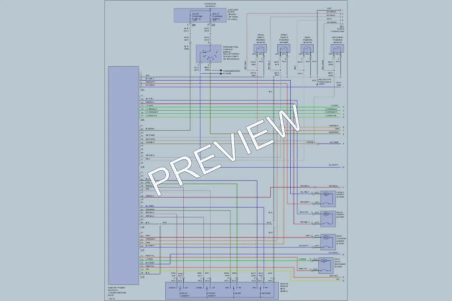 2000 Mitsubishi Diamante Memory Systems wiring diagram preview