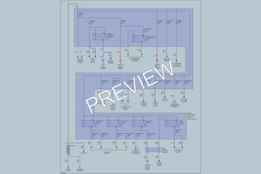 2000 Mitsubishi Diamante Power Distribution wiring diagram preview