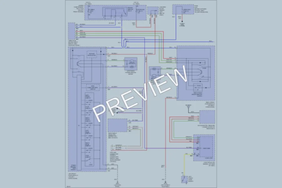 2000 Mitsubishi Diamante Power Windows wiring diagram preview
