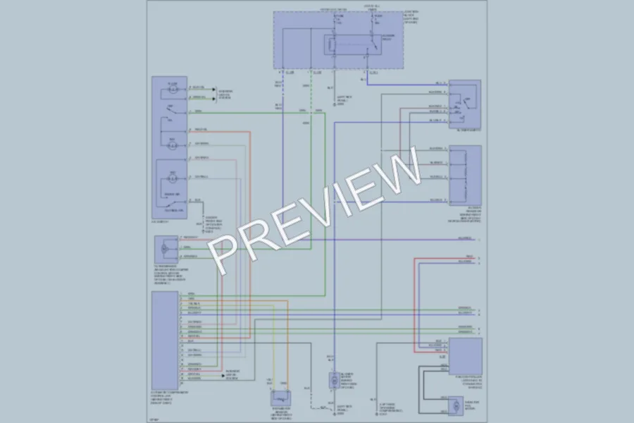 2000 Mitsubishi Eclipse Air Conditioning wiring diagram preview