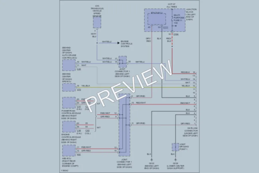 2000 Mitsubishi Eclipse Computer Data Lines wiring diagram preview