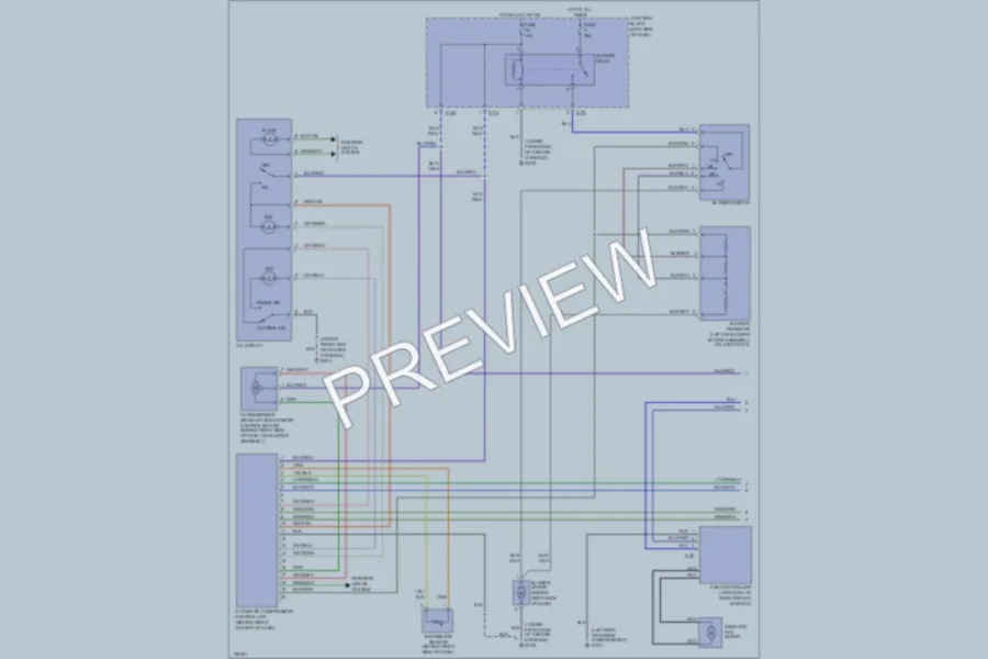 2000 Mitsubishi Galant Air Conditioning wiring diagram preview