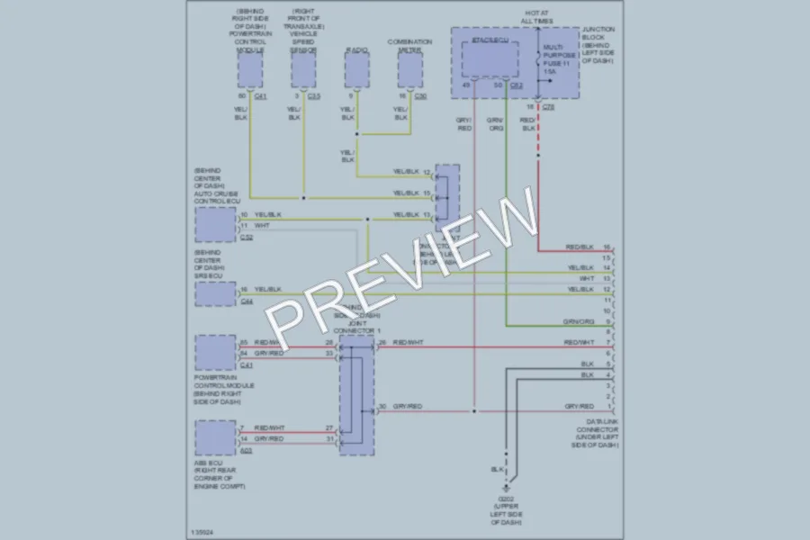 2000 Mitsubishi Galant Computer Data Lines wiring diagram preview