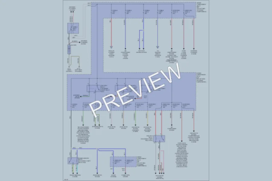 2000 Mitsubishi Galant Power Distribution wiring diagram preview
