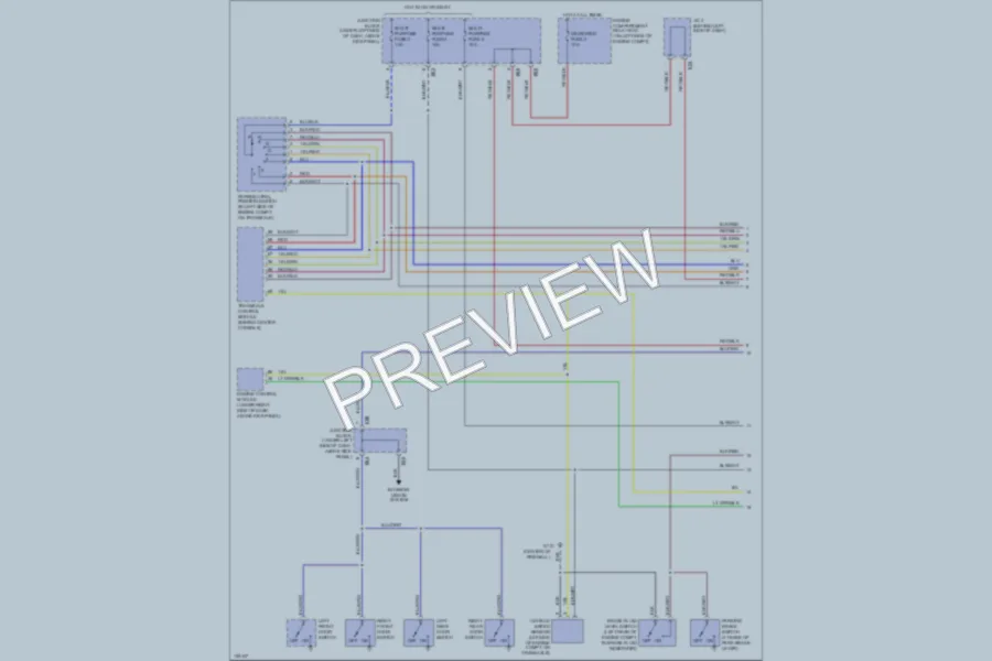 2000 Mitsubishi Mirage Instrument Cluster wiring diagram preview