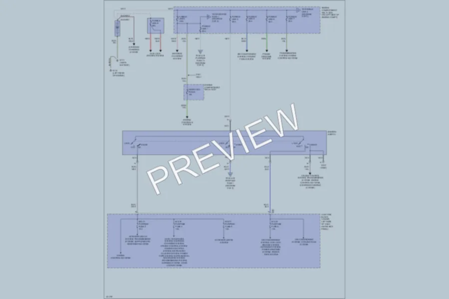2000 Mitsubishi Mirage Power Distribution wiring diagram preview