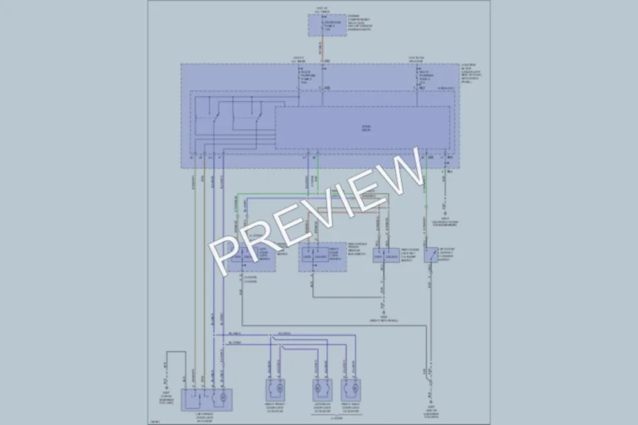 2000 Mitsubishi Mirage Power Door Locks wiring diagram preview