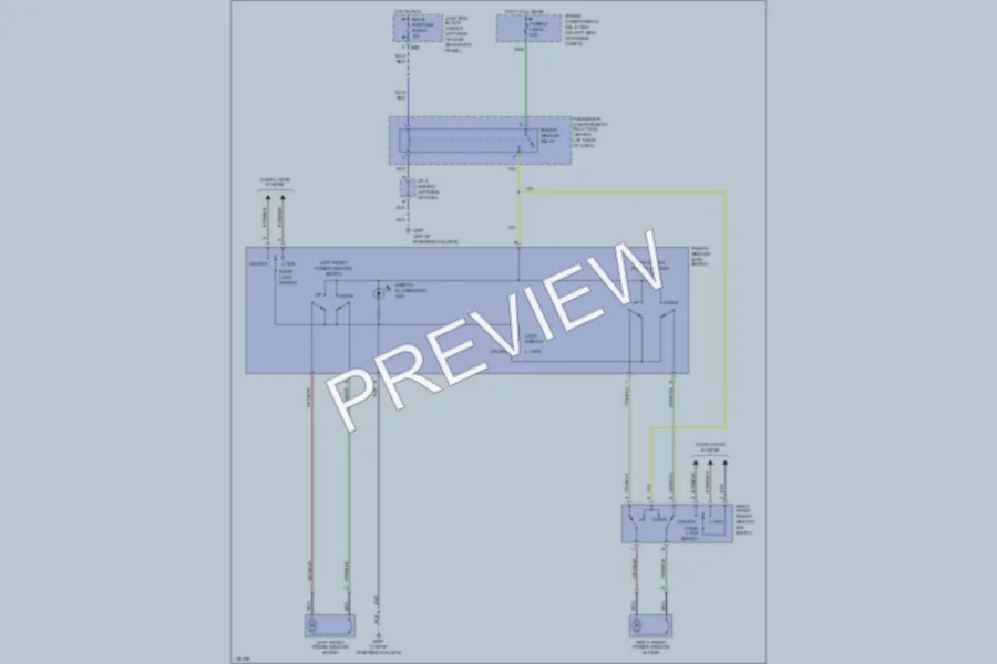 2000 Mitsubishi Mirage Power Windows wiring diagram preview