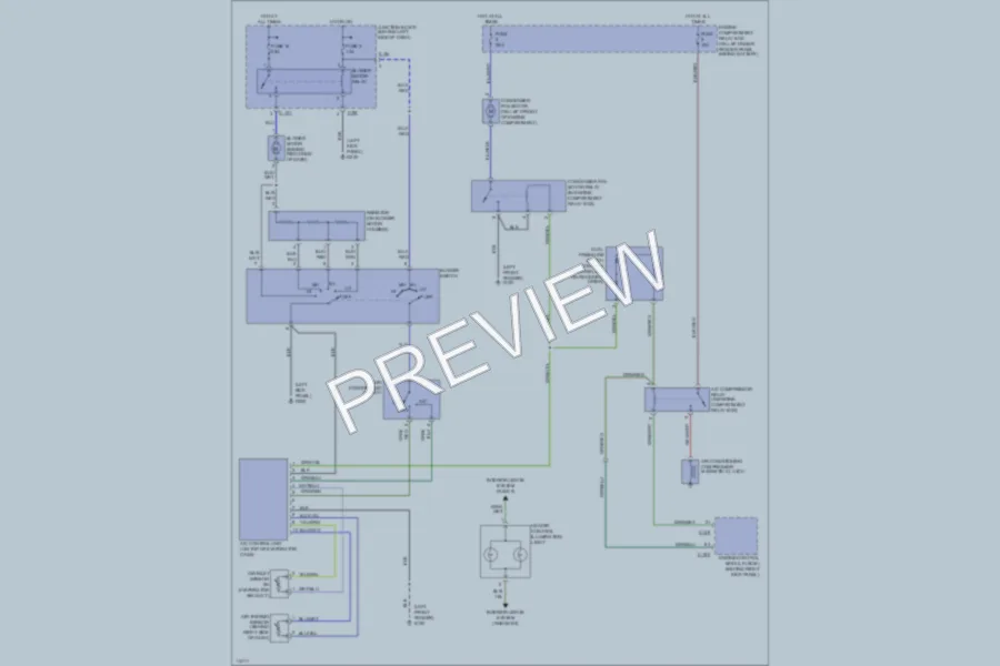 2000 Mitsubishi Montero Air Conditioning wiring diagram preview