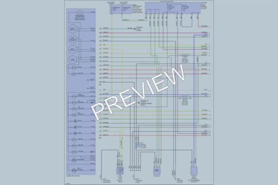 2000 Mitsubishi Montero Instrument Cluster wiring diagram preview