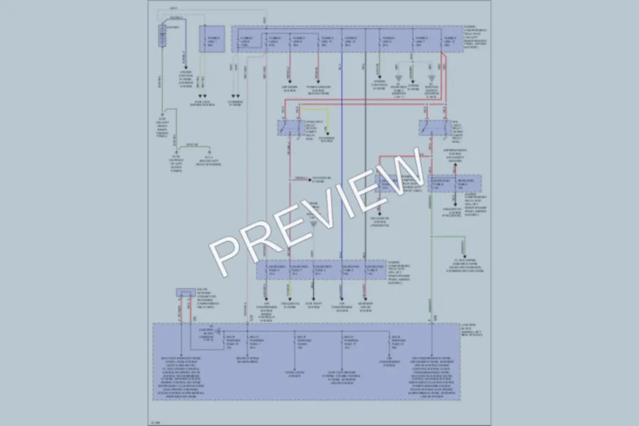 2000 Mitsubishi Montero Power Distribution wiring diagram preview