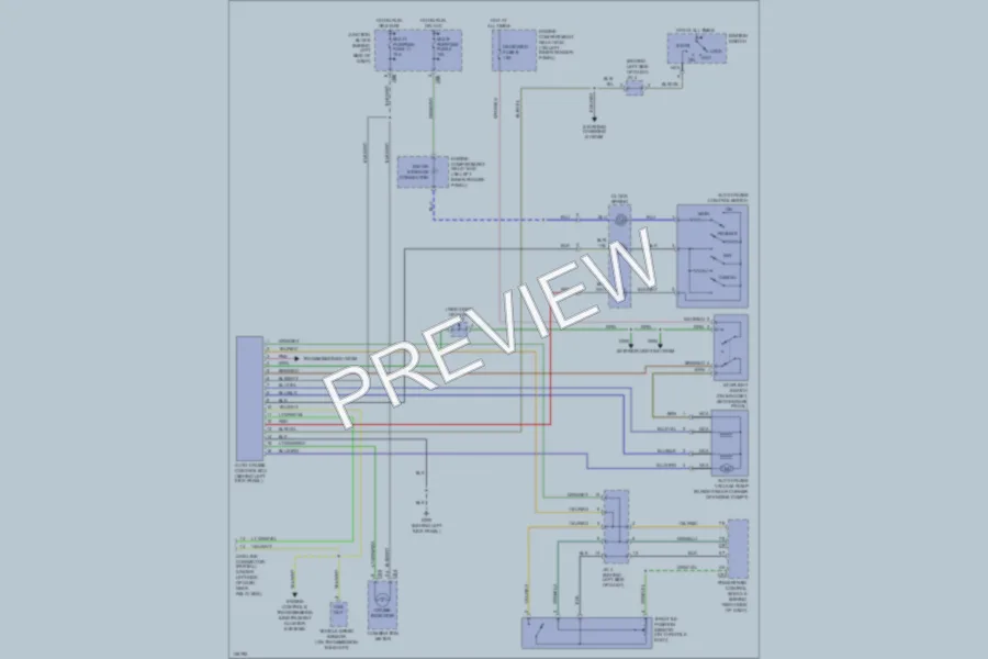 2000 Mitsubishi MonteroSport Cruise Control wiring diagram preview