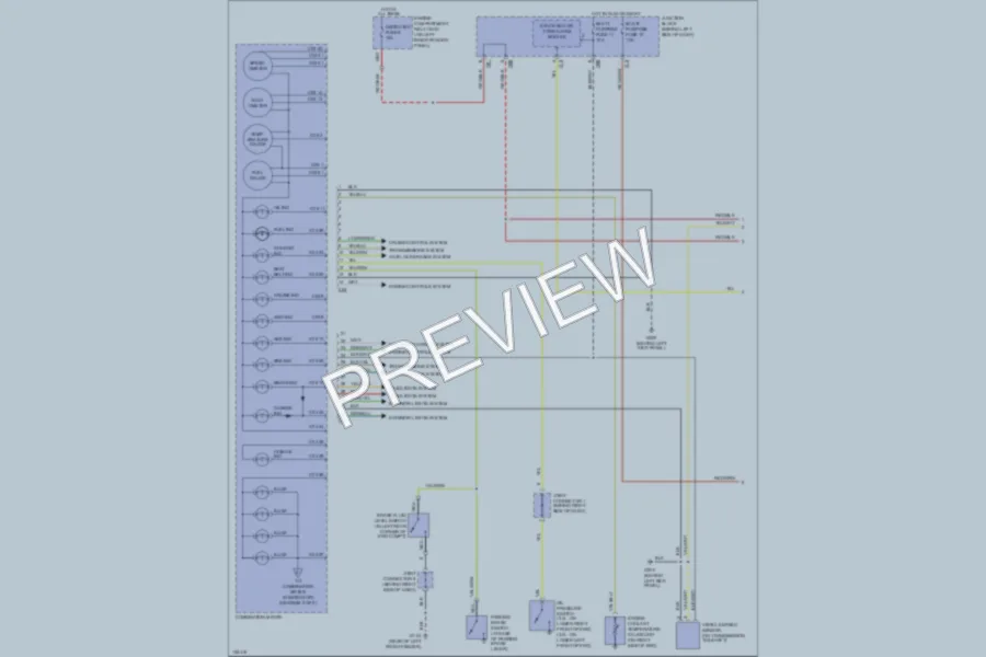 2000 Mitsubishi MonteroSport Instrument Cluster wiring diagram preview